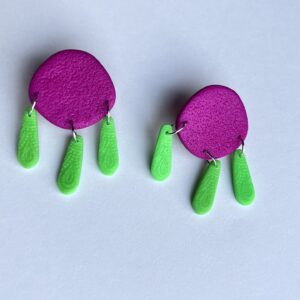 Fluo Party Round studs