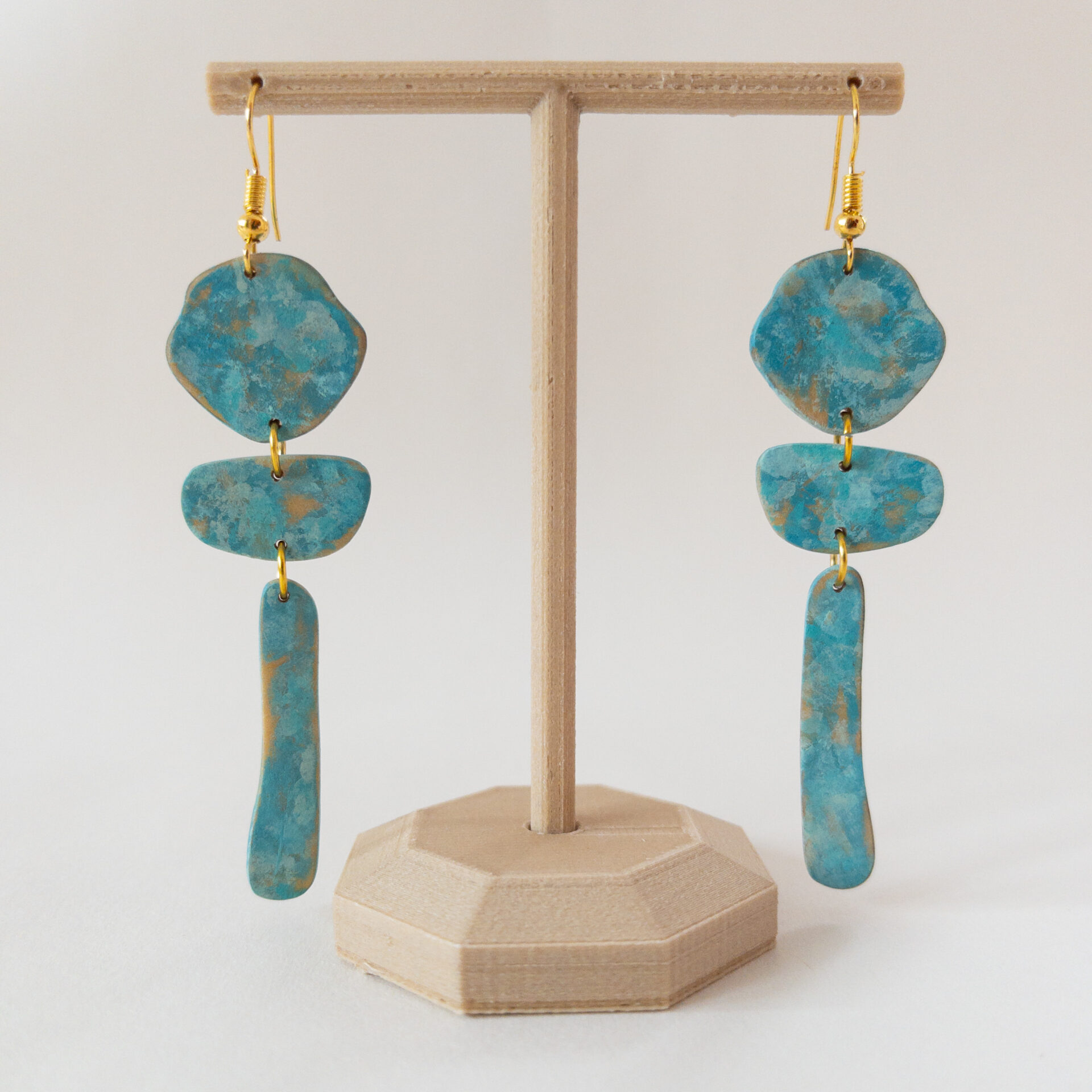 Turquoise Patina Dangles