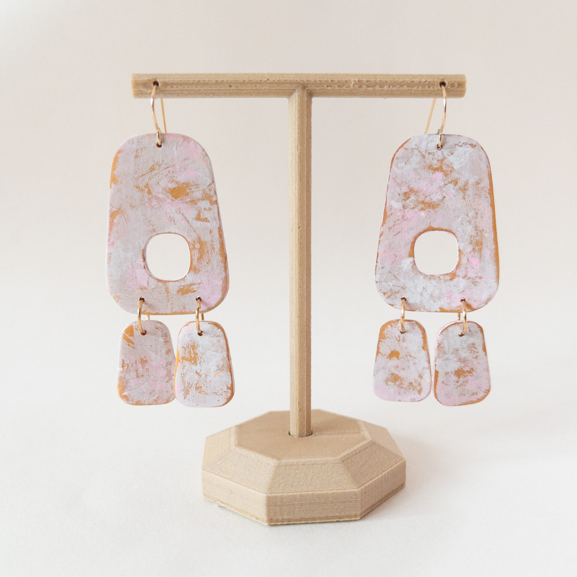 Pink Patina Trapezoid