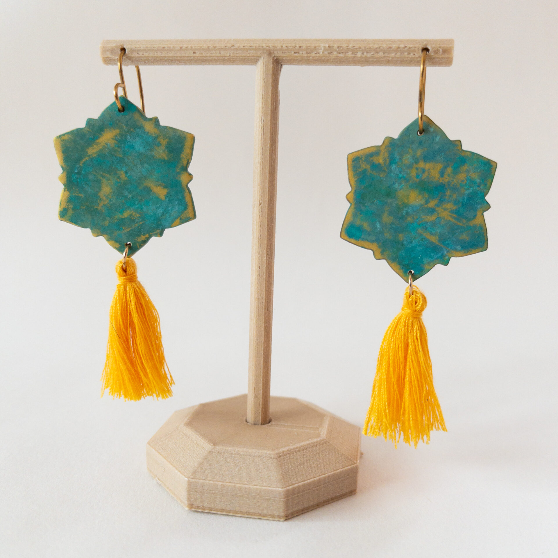 Green Patina Tassles