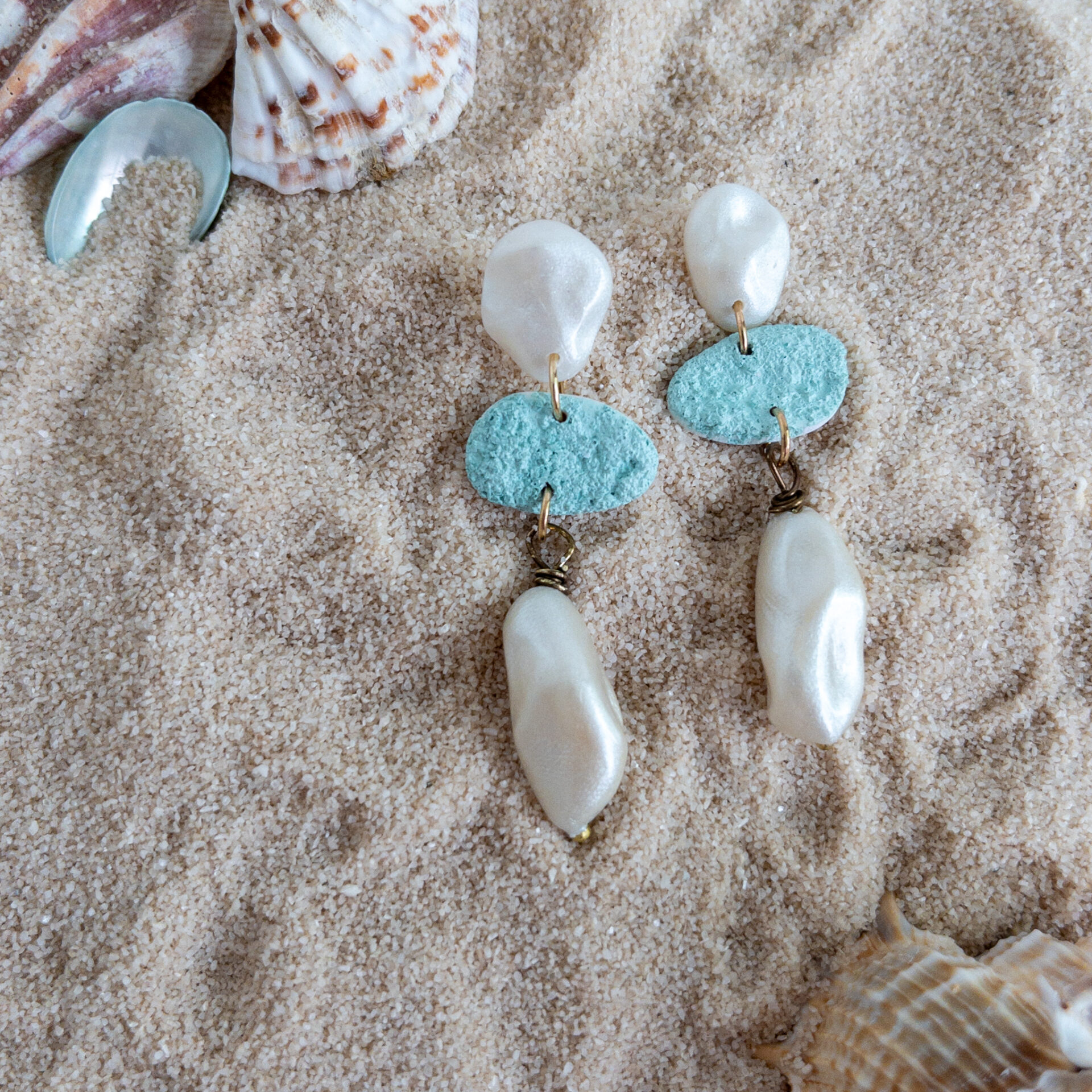 Mermaid Pearl Dangles