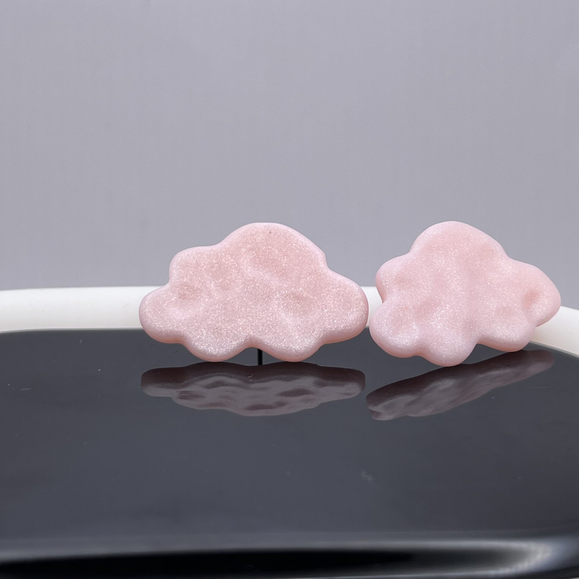 Pearly Cloud studs large