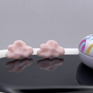 Pearly Cloud studs small